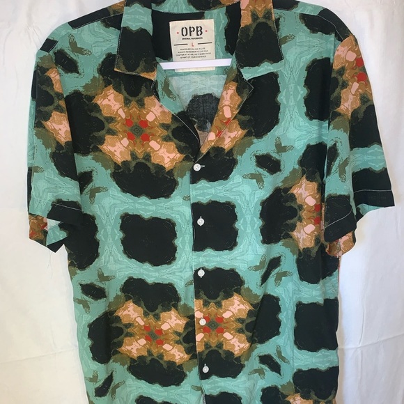 Original Paperbacks Rio Print Shirt Size Large - Picture 1 of 7